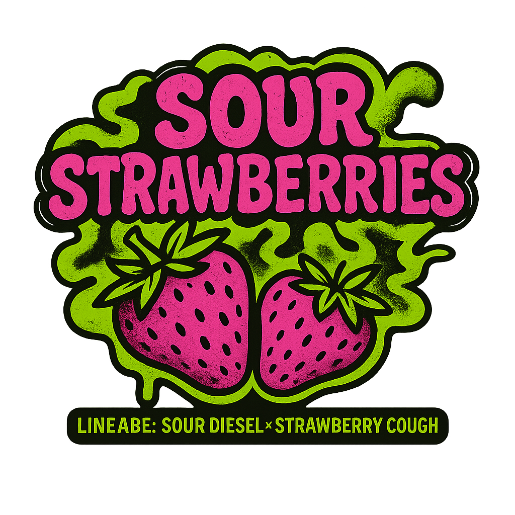 🍓Sour Strawberries – Cold-Cured 90u THCa Rosin